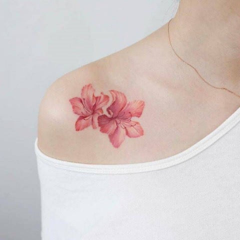 Lotus Flower Shoulder Tattoo
