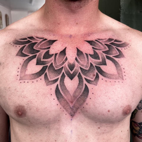 Mandala Chest Tattoo