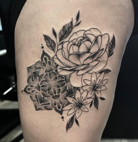 Mandala Flower Tattoo