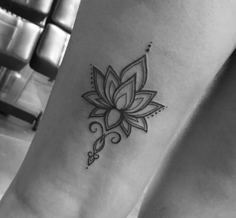 Mandala Lotus Flower Tattoo