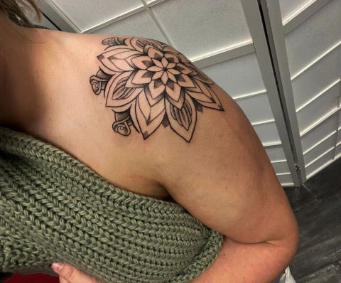 Mandala Shoulder Tattoo