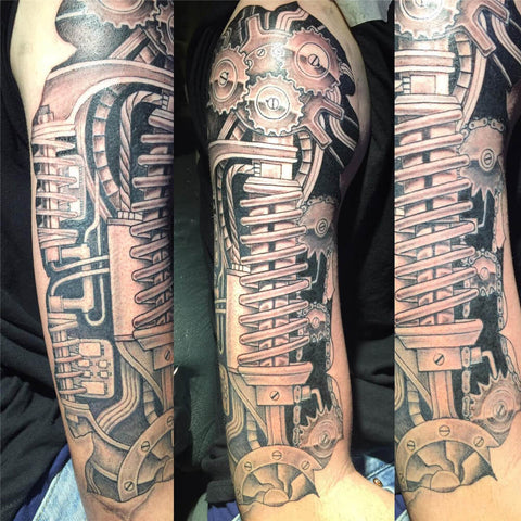 Mechanical Sleeve Tattoo