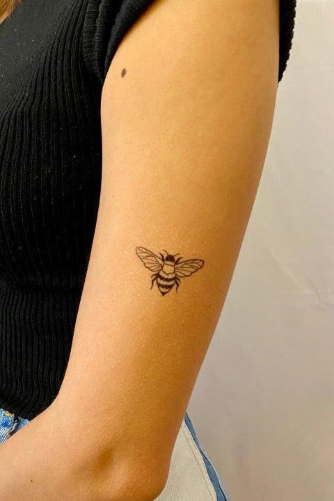 Minimalist Bee Tattoo
