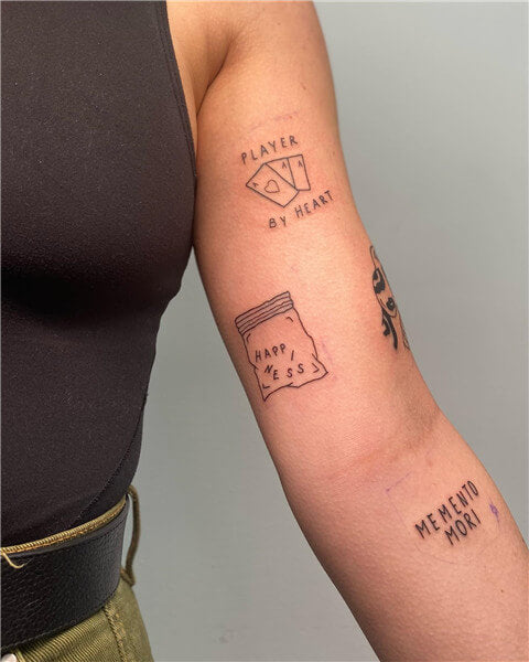 Minimalist Patchwork Tattoos