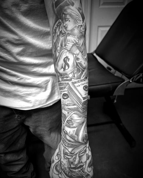 Money Sleeve Tattoo