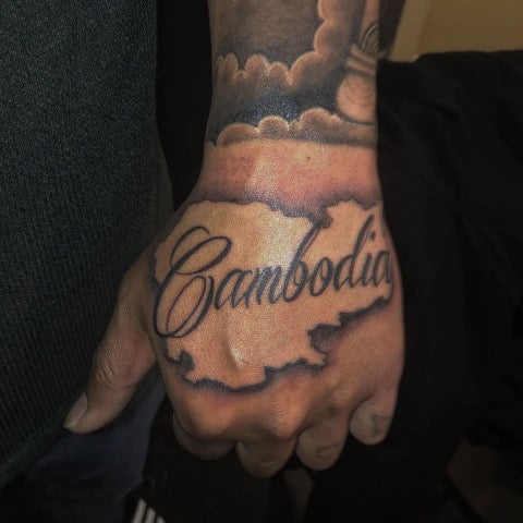 Name Tattoo on Hand