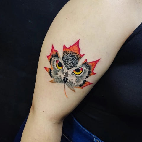 Owl Forearm Tattoo