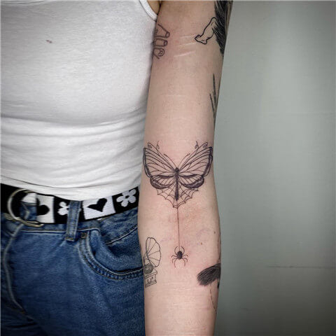 Patchwork Butterfly Tattoos