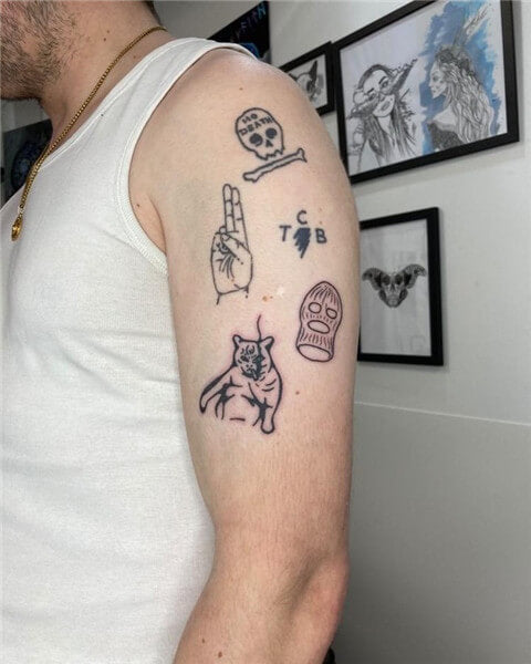 Patchwork Half Sleeve Tattoos