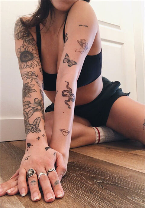 Patchwork Sleeve Tattoos