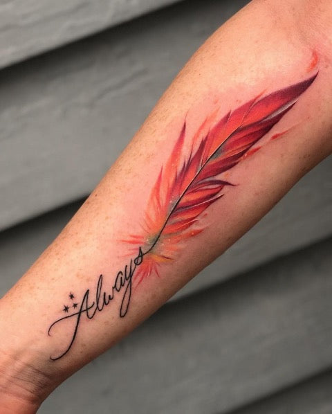 Phoenix Feather Tattoo