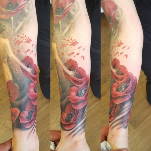 Poppy Sleeve Tattoo
