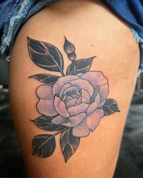 Purple Rose Tattoo