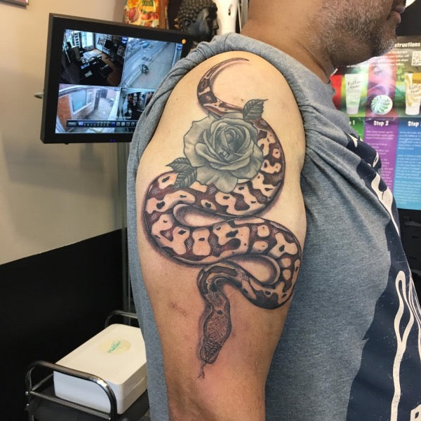 Python snake tattoo