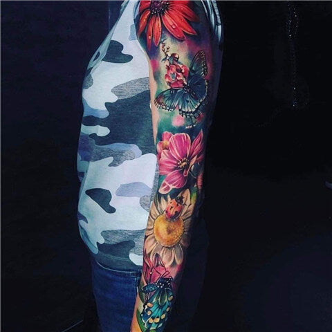 Realism Patchwork Tattoos