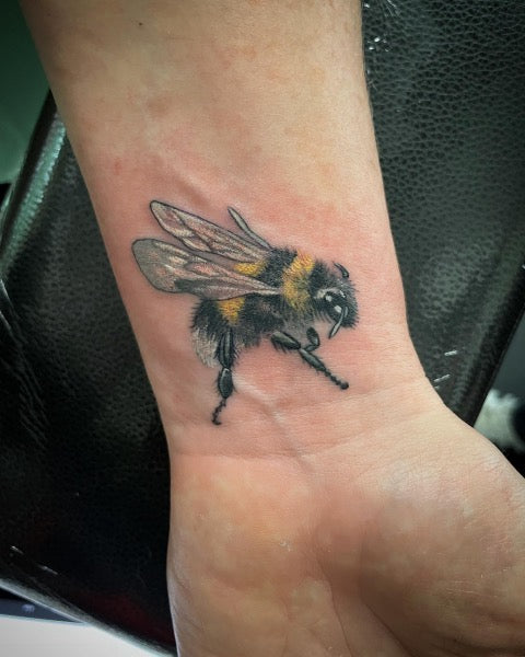 Realistic Bee Tattoo