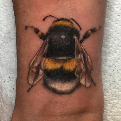 Realistic Bee Tattoo