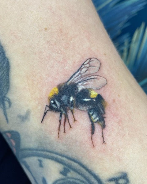 Realistic Bee Tattoo