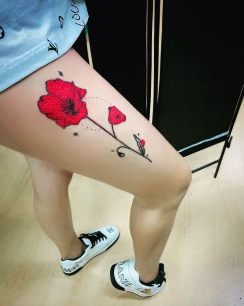 Red Poppy Tattoo