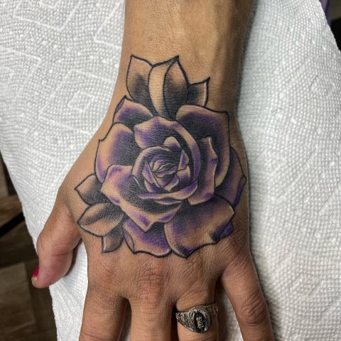 Rose Hand Tattoo