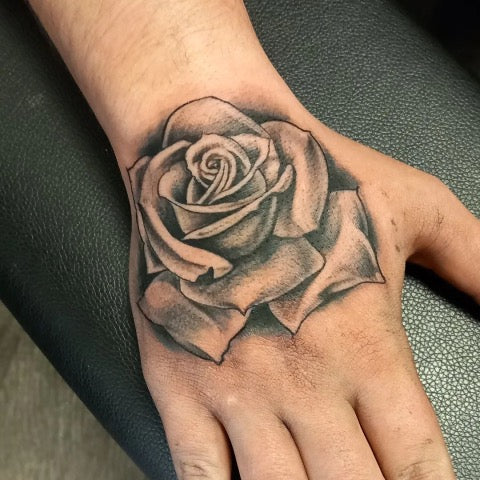 Rose Hand Tattoo