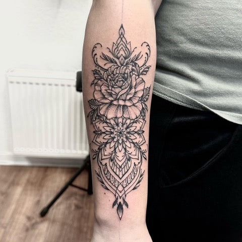 Rose Mandala Tattoo