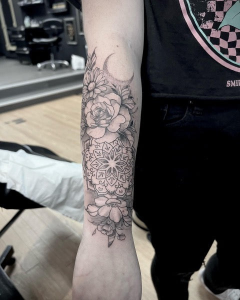 Rose Mandala Tattoo