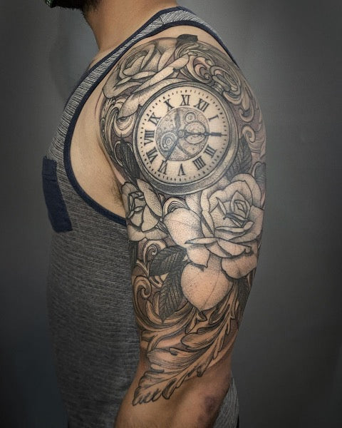 Rose Sleeve Tattoo