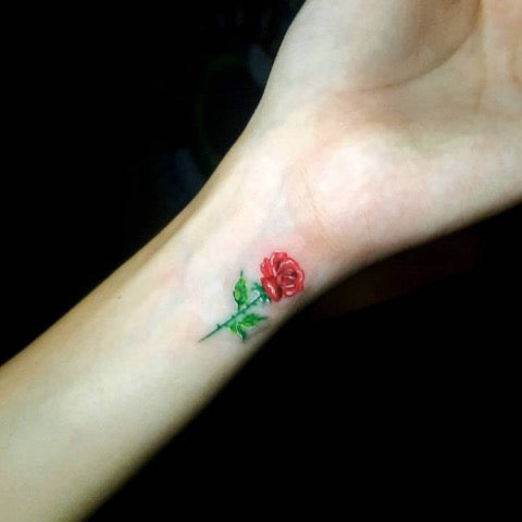 Rose Tattoo on Wrist