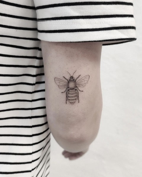 Simple Bee Tattoo