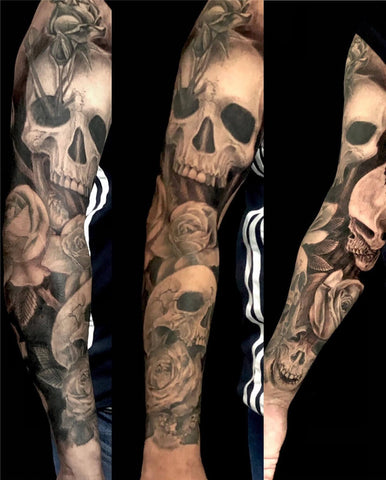 Skull Sleeve Tattoo