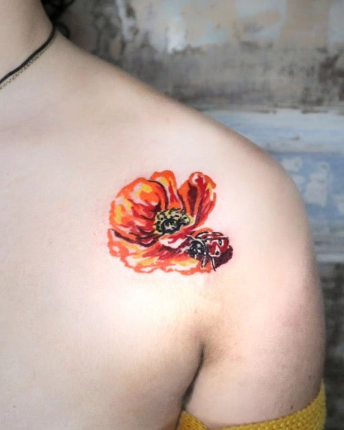 Small Poppy Tattoos