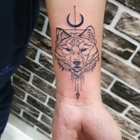 Small Wolf Tattoos