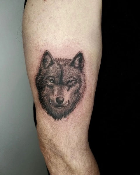 Small Wolf Tattoos