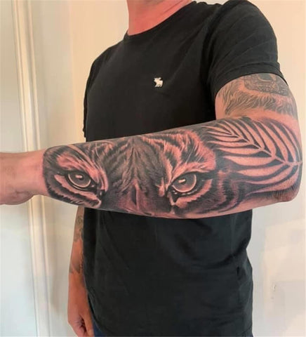 Tiger Sleeve Tattoo