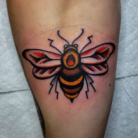 Buy Traditional Tattoo BEE Sticker Vinyl Sticker Decal Bee Online in India   Etsy
