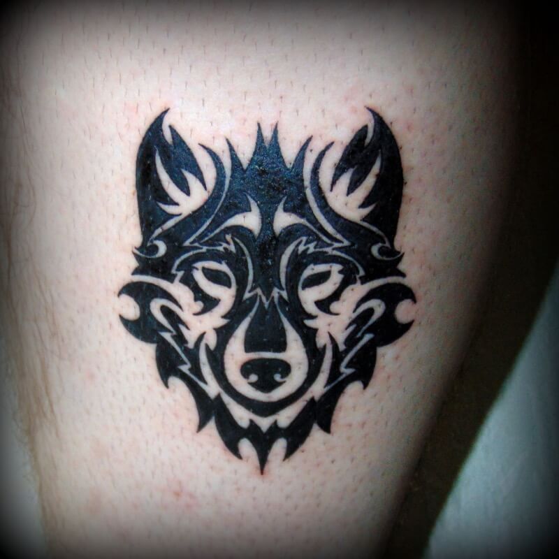 Tribal Wolf tattoo by MandalynFox on DeviantArt