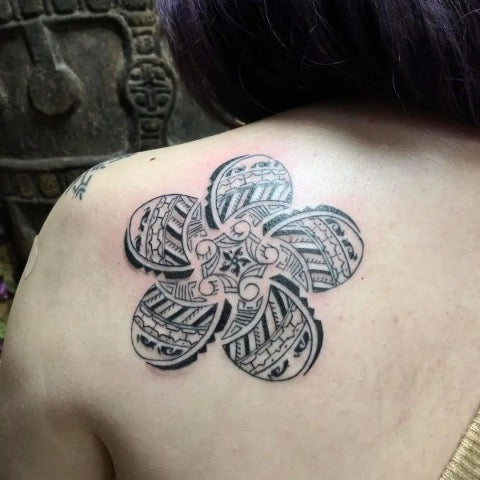 Tribal Flower Tattoo