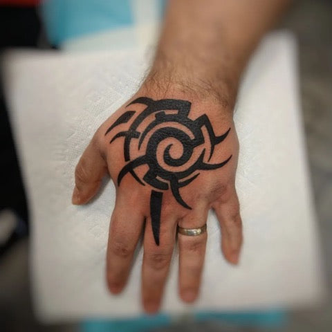 Tribal Hand Tattoo