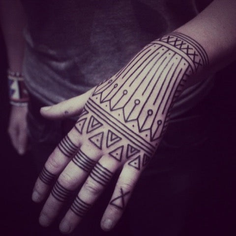 Tribal Hand Tattoos