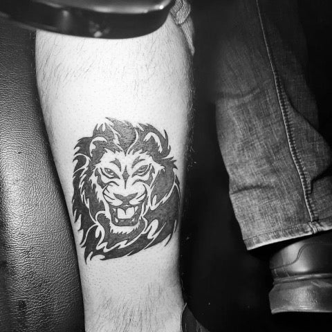 Tribal Lion Tattoo