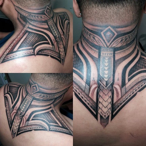 Tribal Neck Tattoos