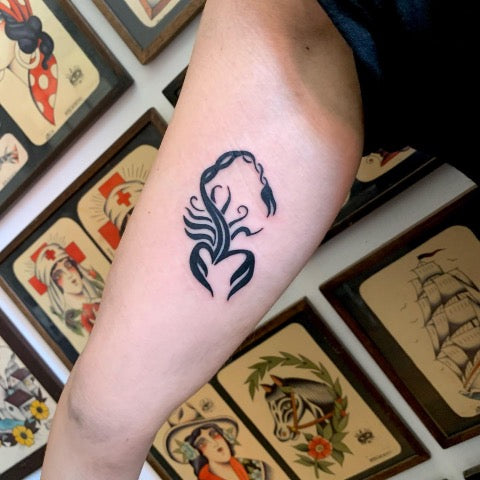 Tribal Scorpion Tattoo