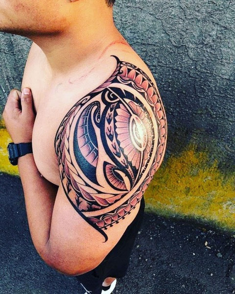 Tribal Shoulder Tattoo