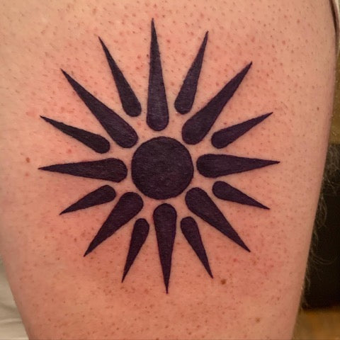 Tribal Sun Tattoo