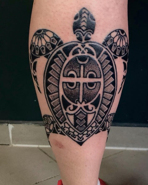 Tribal Turtle Tattoo