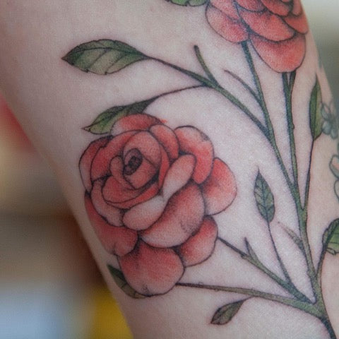 Watercolor Rose Tattoo