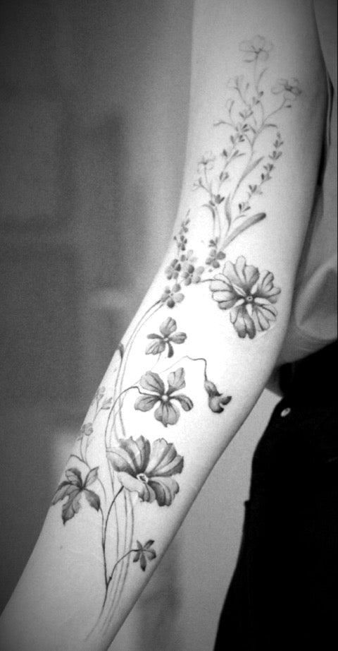 Wildflower Tattoo Sleeve