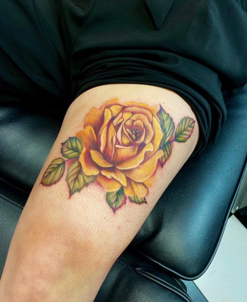 Yellow Rose Tattoo