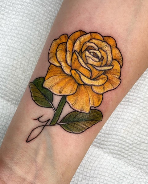 Yellow Rose Tattoo